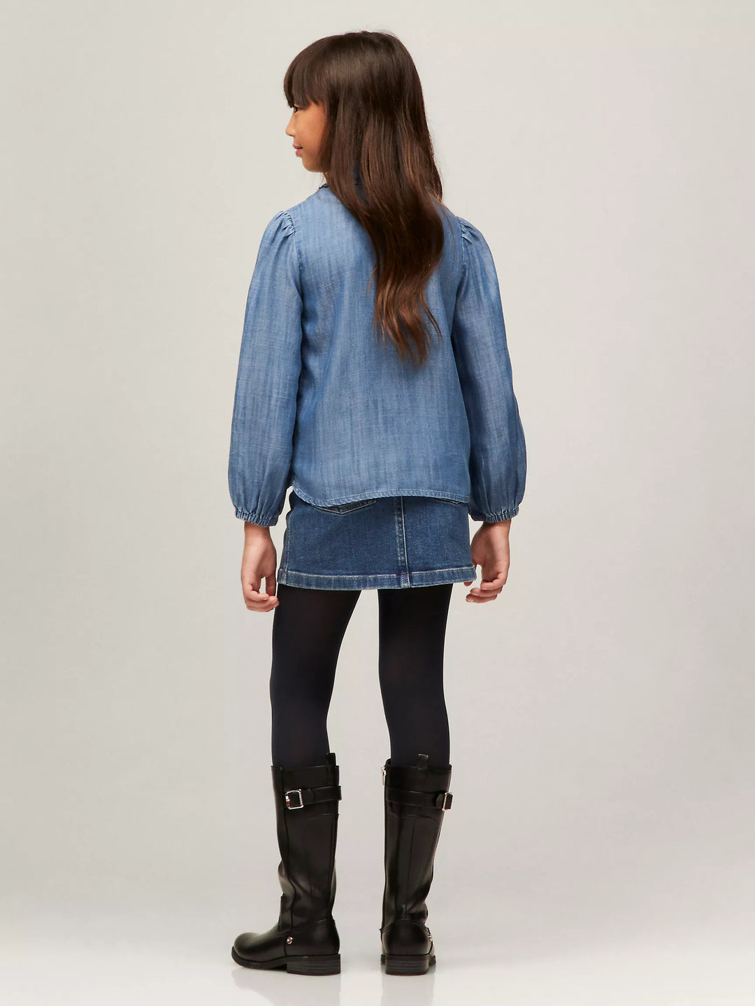 Tommy Hilfiger Kids' Ruffle-Collar Shirt