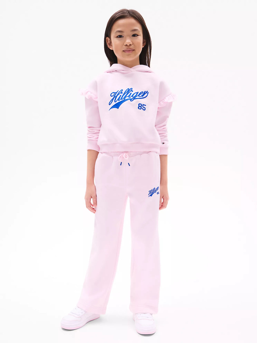 Tommy Hilfiger Kids' Script Logo Wide-Leg Sweatpant