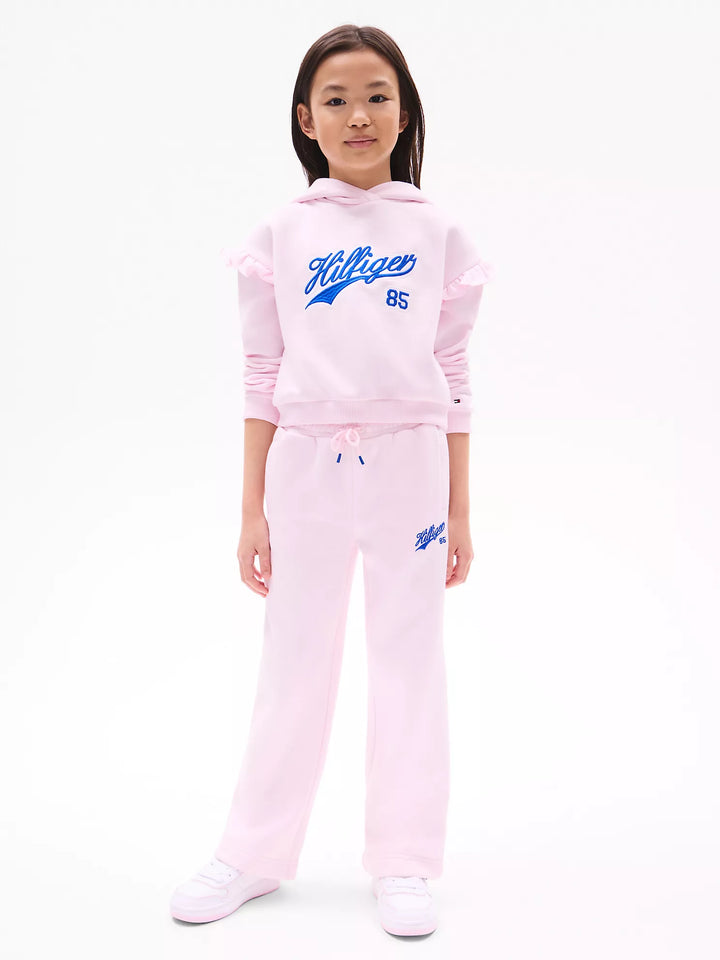 Tommy Hilfiger Kids' Script Logo Wide-Leg Sweatpant