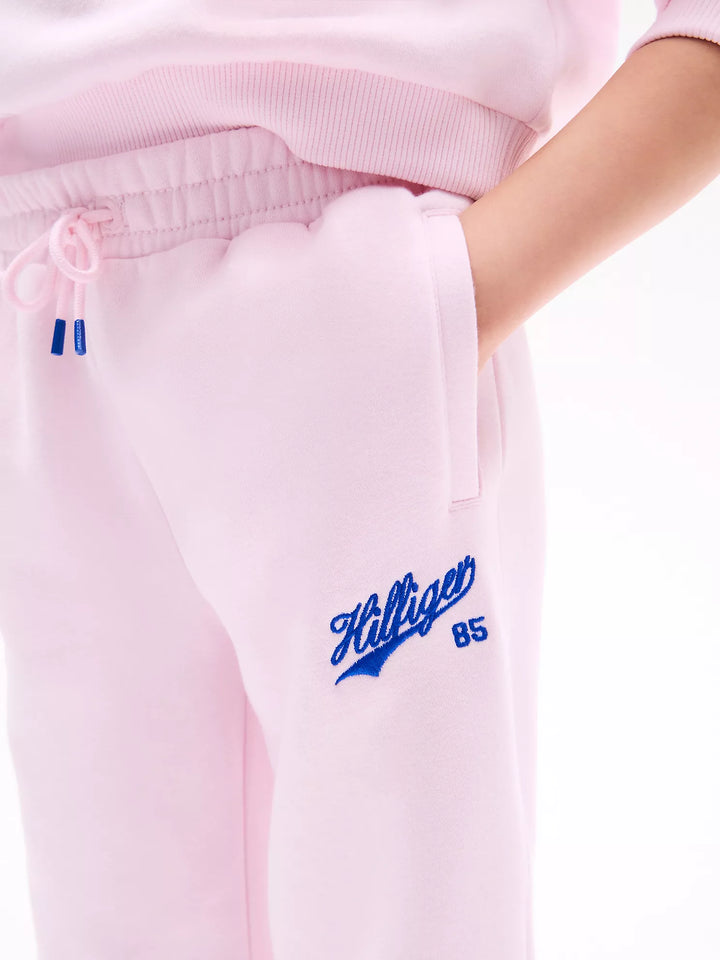 Tommy Hilfiger Kids' Script Logo Wide-Leg Sweatpant