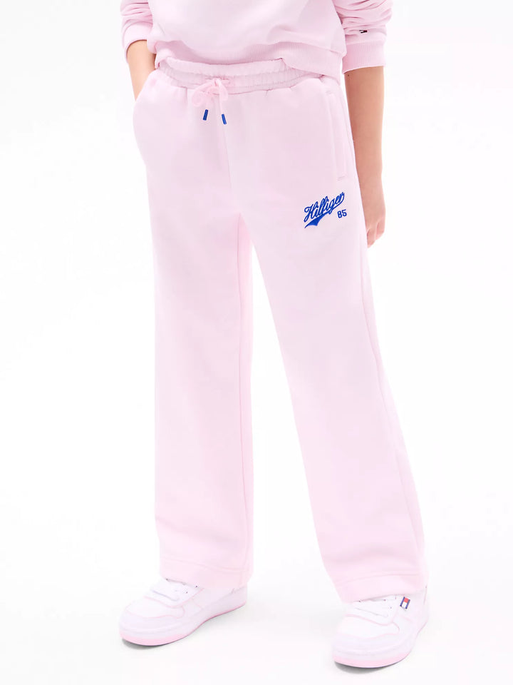 Tommy Hilfiger Kids' Script Logo Wide-Leg Sweatpant