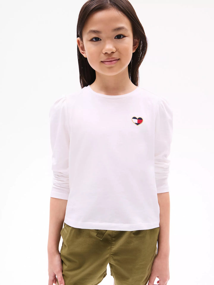 Tommy Hilfiger Kids' Puff-Shoulder T-Shirt