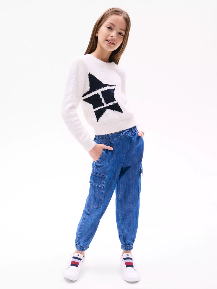 Tommy Hilfiger Kids' Star Logo Graphic Crewneck Sweater