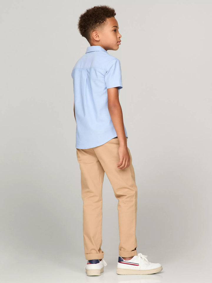 Tommy Hilfiger Kids' Mini Monogram Stretch Oxford Shirt