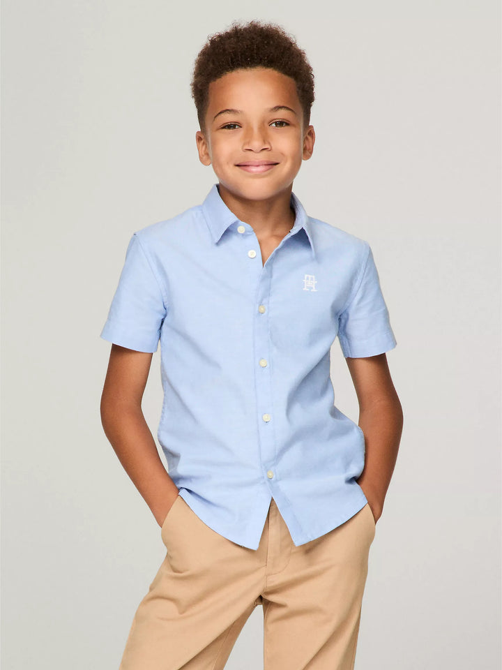 Tommy Hilfiger Kids' Mini Monogram Stretch Oxford Shirt