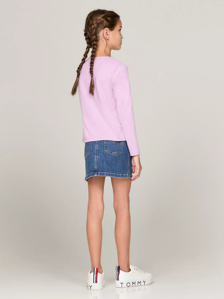 Tommy Hilfiger Kids' Solid Long-Sleeve T-Shirt