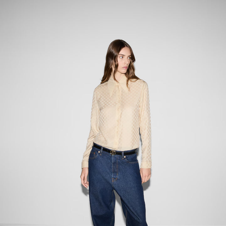 Gucci GG SILK CREPE SHIRT