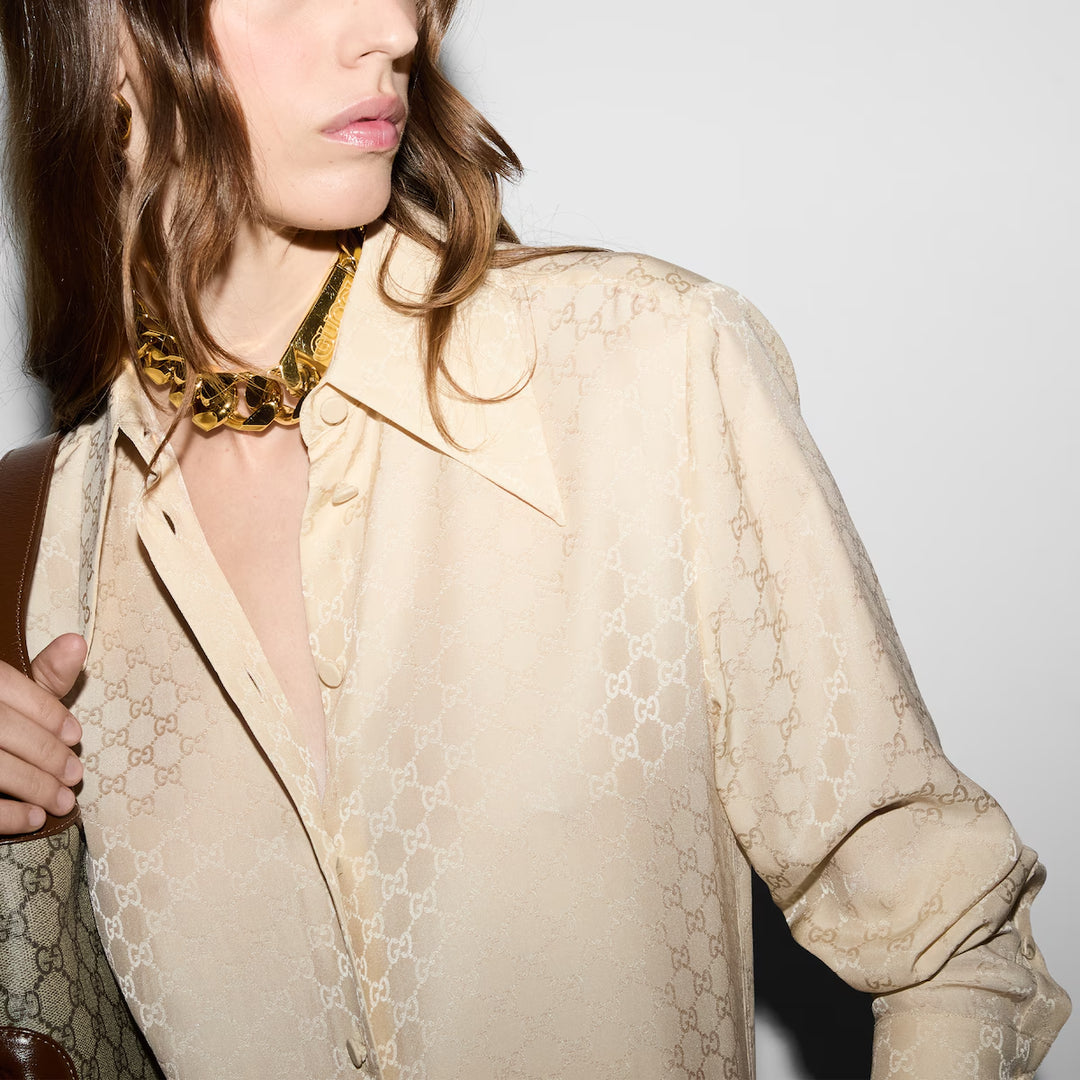 Gucci GG SILK CREPE SHIRT