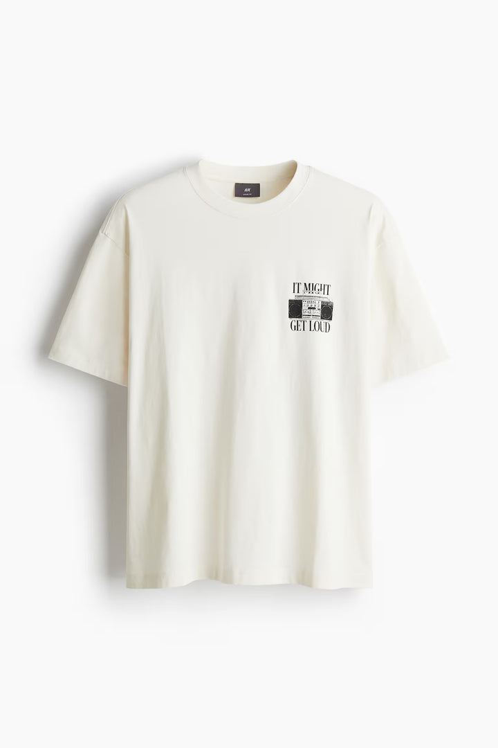H&M Loose Fit Printed T-shirt