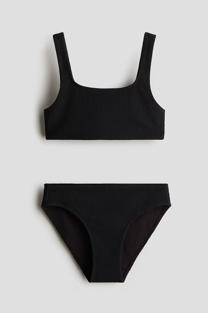 H&M Textured Two-Piece Swimsuit