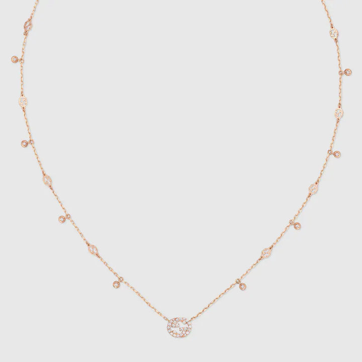 GUCCI INTERLOCKING DIAMOND NECKLACE
