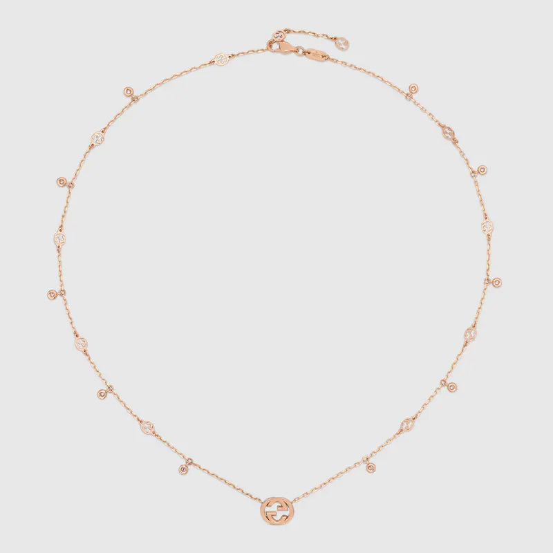GUCCI INTERLOCKING DIAMOND NECKLACE