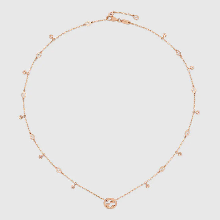 GUCCI INTERLOCKING DIAMOND NECKLACE