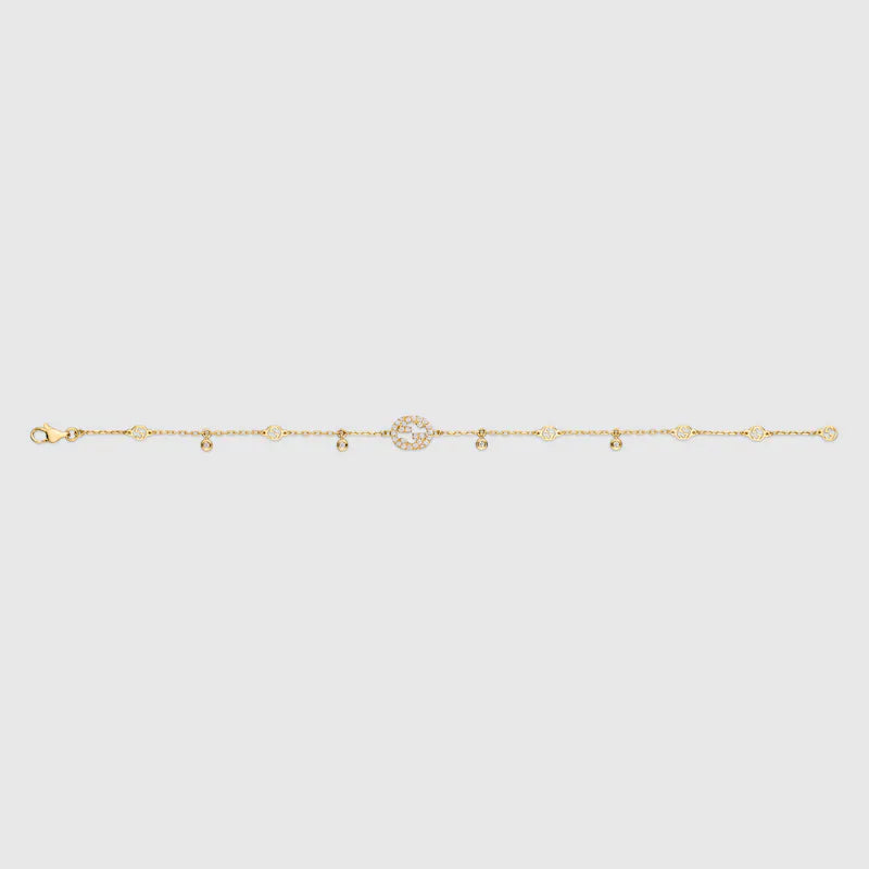 GUCCI INTERLOCKING DIAMOND BRACELET