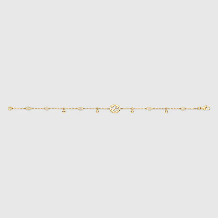GUCCI INTERLOCKING DIAMOND BRACELET
