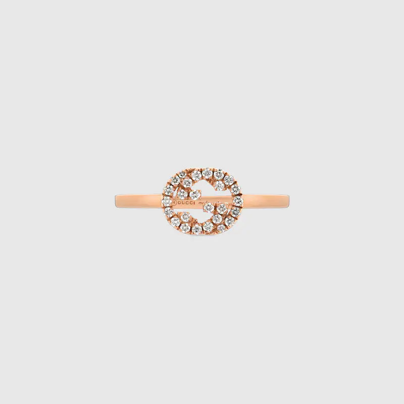 GUCCI INTERLOCKING DIAMOND RING