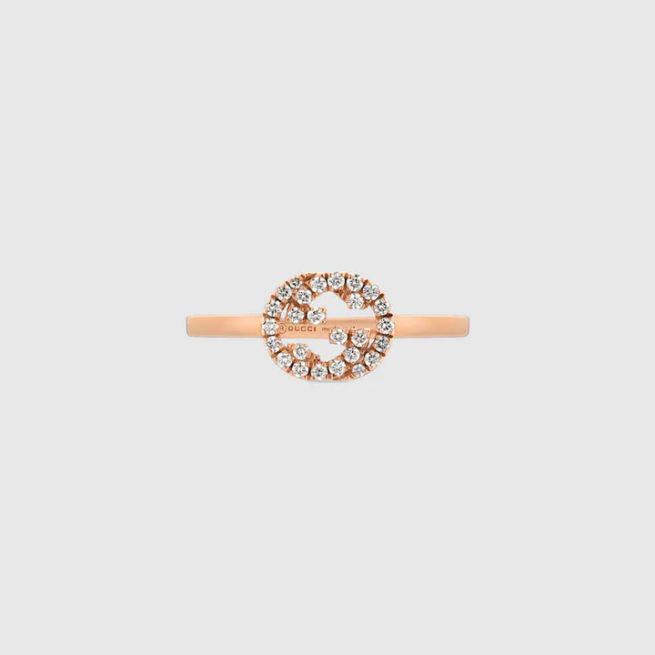 GUCCI INTERLOCKING DIAMOND RING