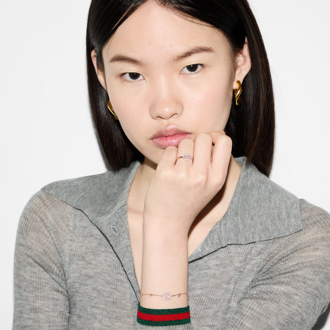 GUCCI INTERLOCKING DIAMOND RING