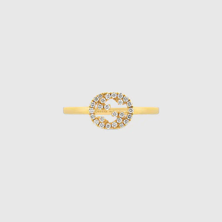 GUCCI INTERLOCKING DIAMOND RING