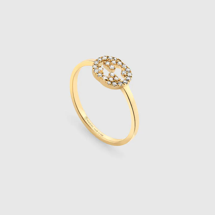 GUCCI INTERLOCKING DIAMOND RING