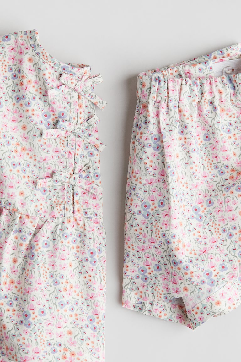 H&M 2-piece Cotton Poplin Set