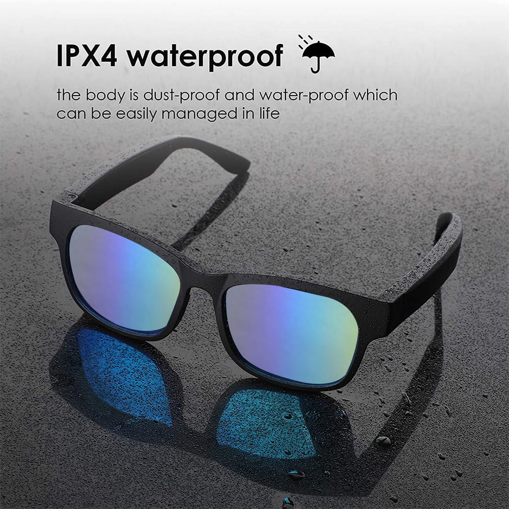 Mesase Unisex Waterproof Smart Sunglasses, Multicolor