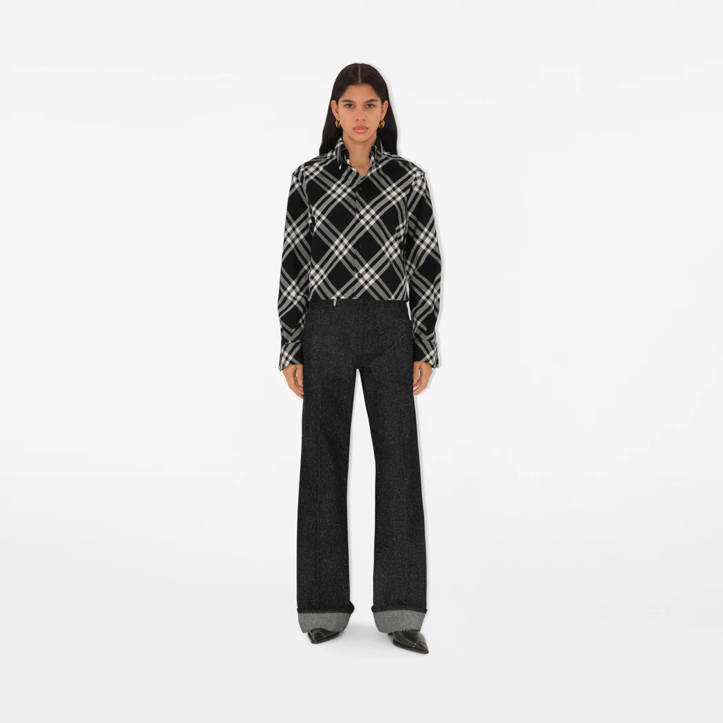 Burberry Cropped Cotton Shirt