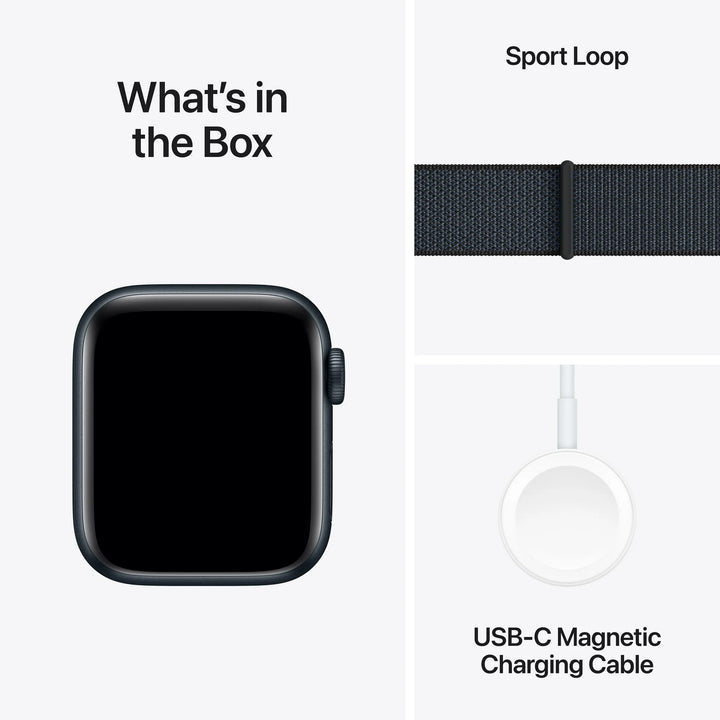Apple Watch SE (2nd Gen) [GPS + Cellular] Smartwatch with 44mm Midnight Aluminum Case with Ink Sport Loop. Fitness & Sleep Tracker, Crash Detection, Heart Rate Monitor