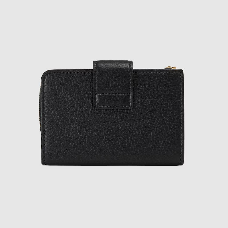 GUCCI Medium Double G wallet with bamboo