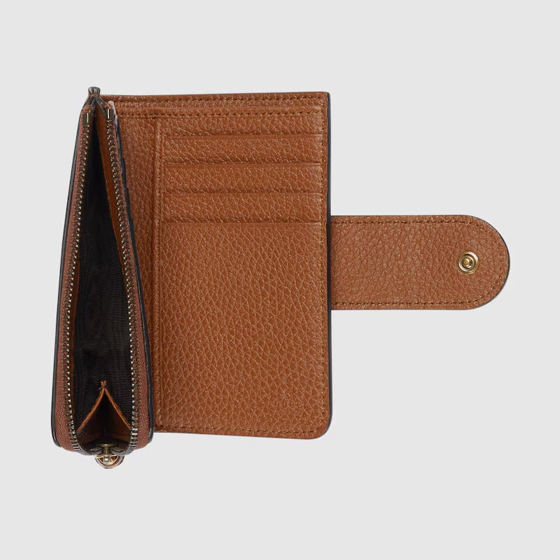 GUCCI Medium Double G wallet with bamboo