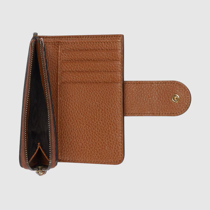 GUCCI Medium Double G wallet with bamboo