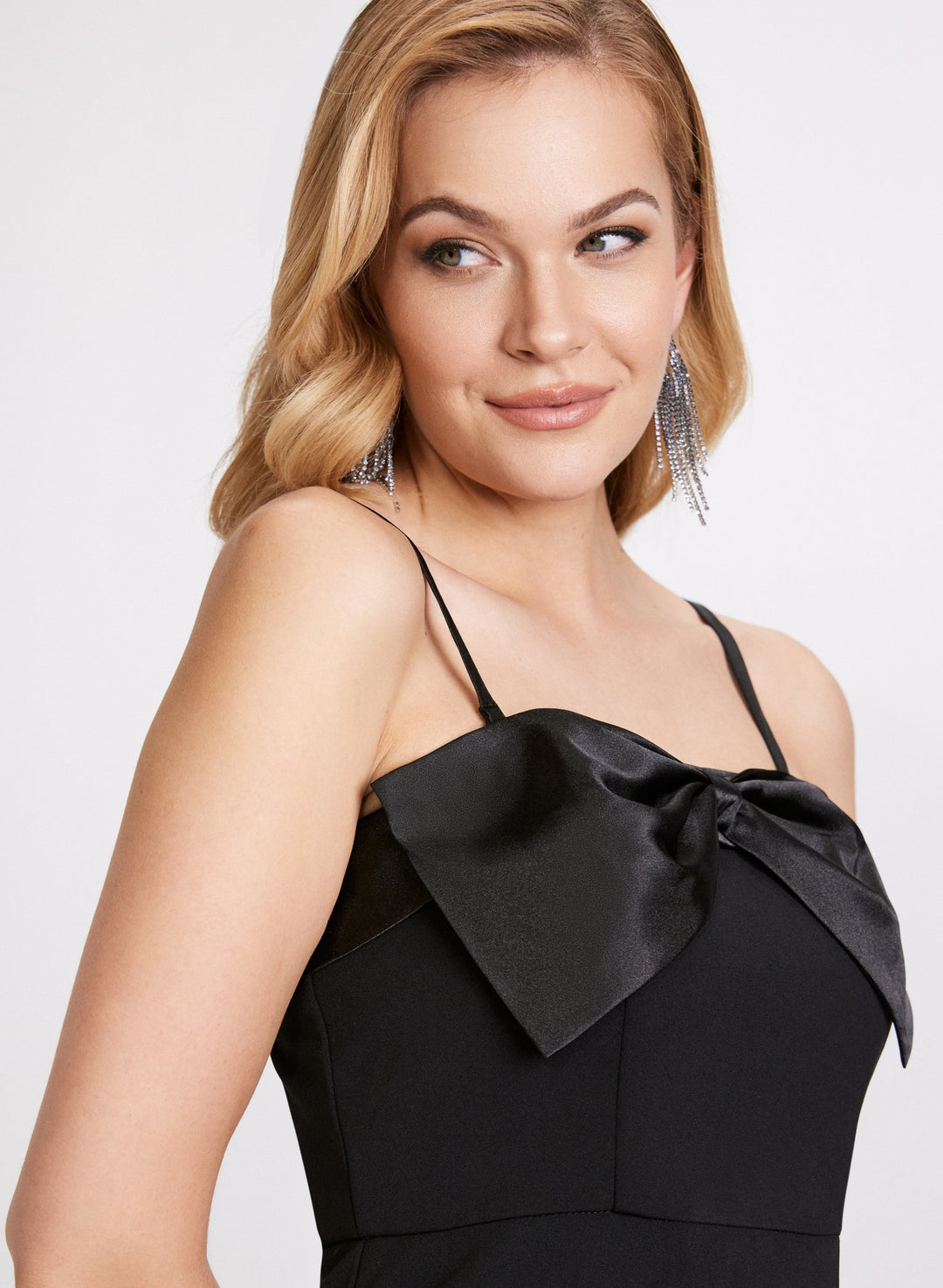 LAURA Satin Bow Dress