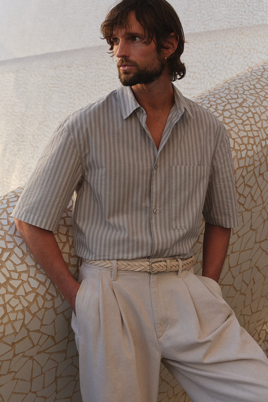 H&M Regular-Fit Short-Sleeved Shirt