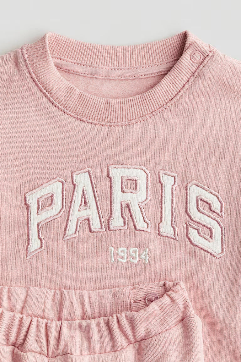 H&M 2-piece Set with Text Motif