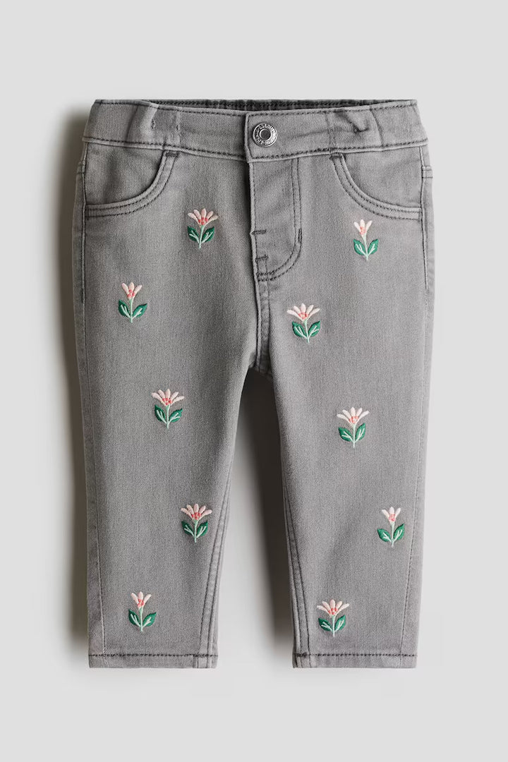 H&M Embroidered Jeans