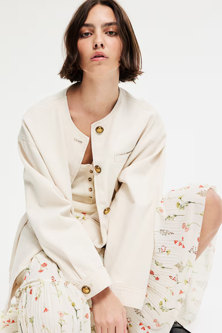 H&M PLEATED MAXI SKIRT