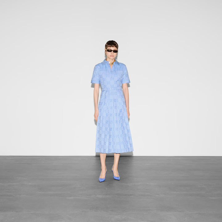 Gucci Cotton poplin midi dress