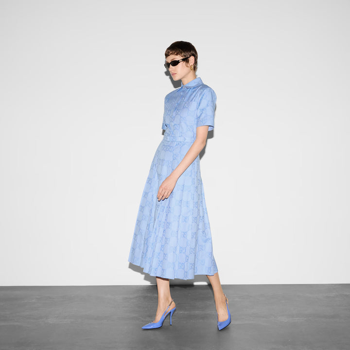 Gucci Cotton poplin midi dress