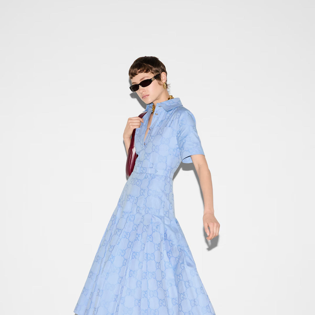 Gucci Cotton poplin midi dress