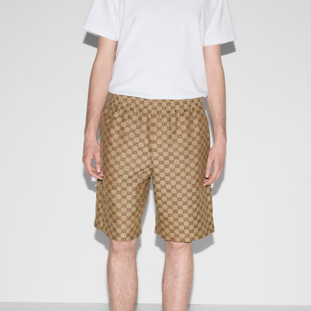 GUCCI GG SUPREME LINEN SHORTS