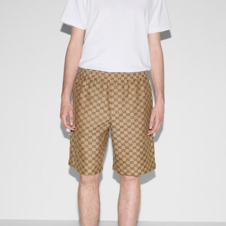 GUCCI GG SUPREME LINEN SHORTS