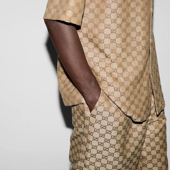 GUCCI GG SUPREME LINEN SHORTS