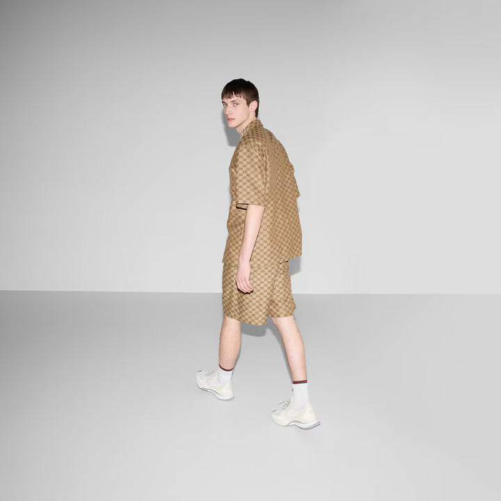 GUCCI GG SUPREME LINEN SHORTS