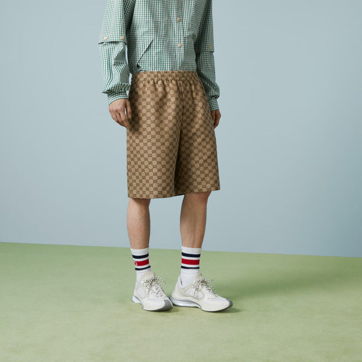GUCCI GG SUPREME LINEN SHORTS