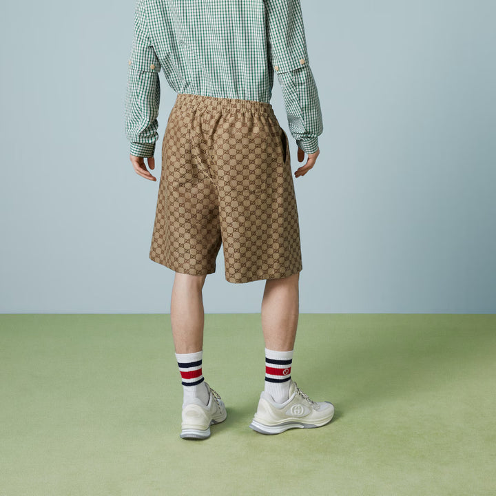 GUCCI GG SUPREME LINEN SHORTS