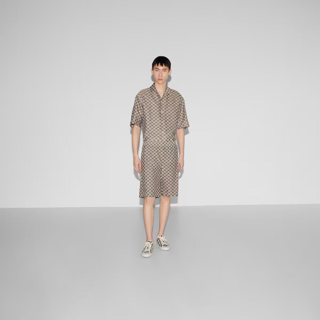 GUCCI GG SUPREME LINEN SHORTS