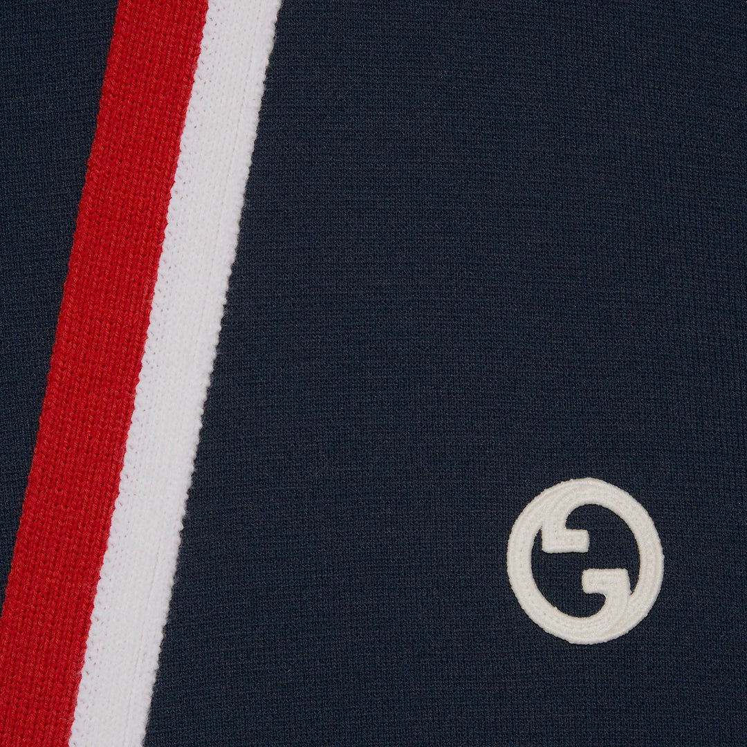 Gucci KNIT WOOL CARDIGAN WITH PATCH