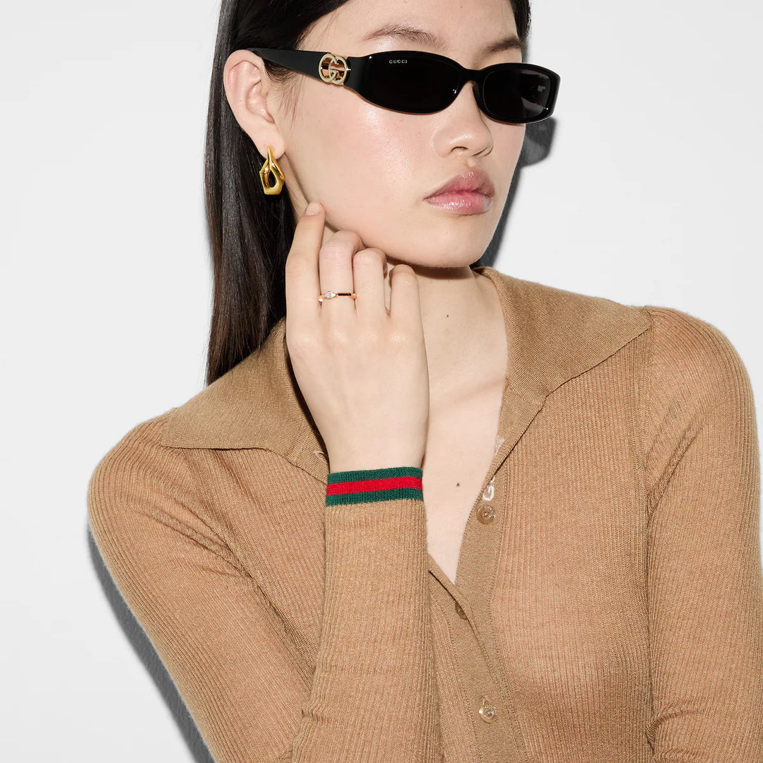 GUCCI LINK TO LOVE 18K DIAMOND RING