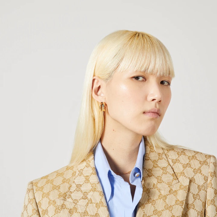 GUCCI LINK TO LOVE DOUBLE EARRINGS