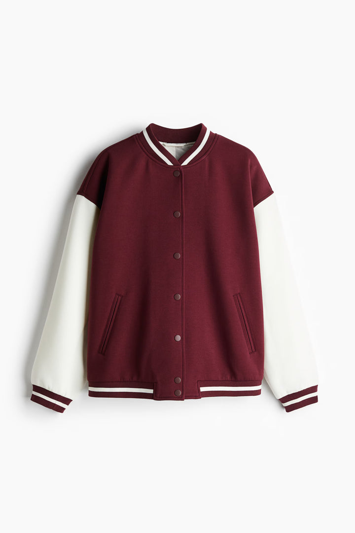H&M Motif-Detail Baseball Jacket